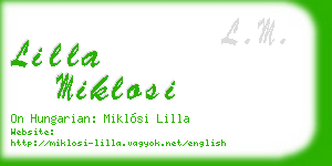 lilla miklosi business card